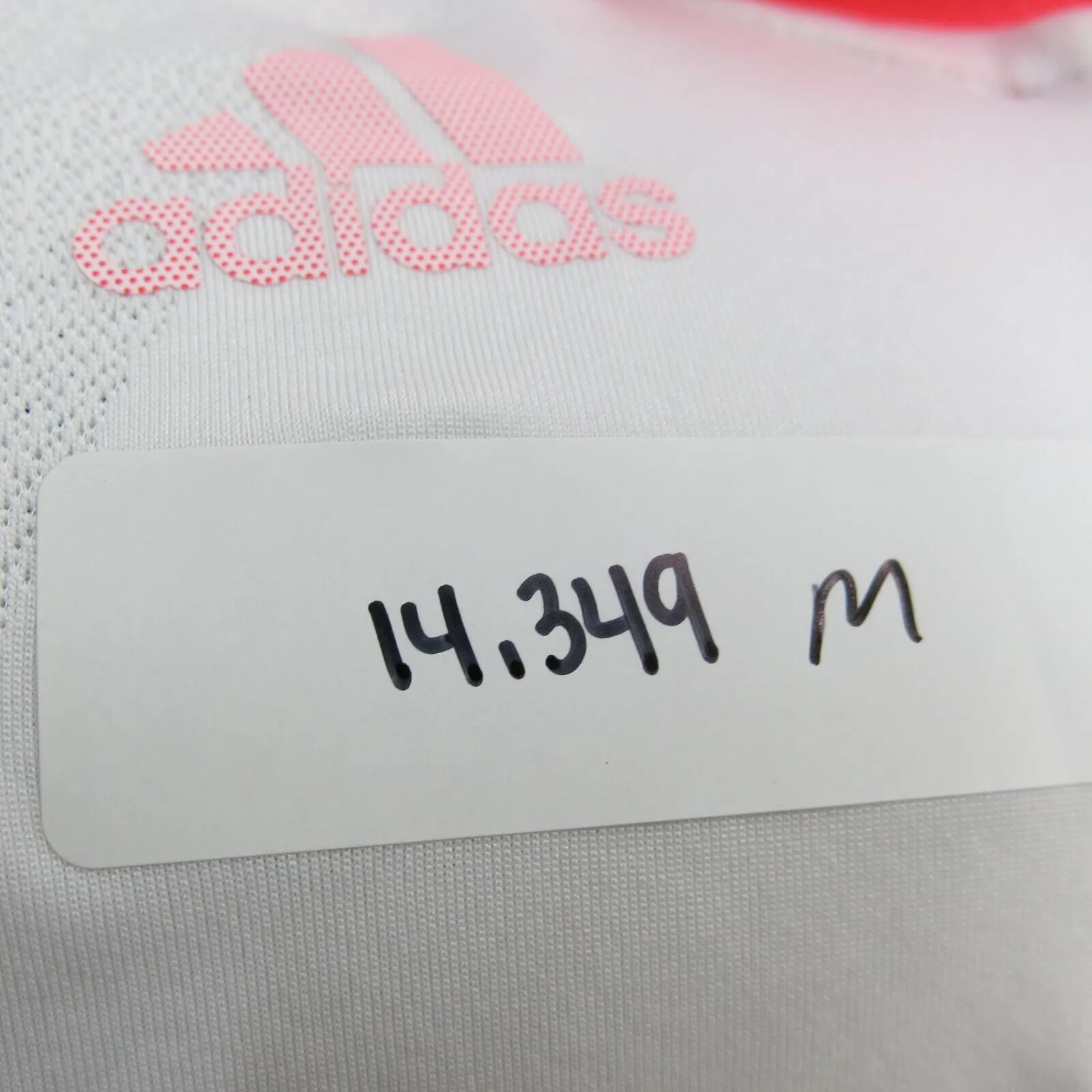 Adidas Men AJGA Polo T Shirt Invitational Junior Short Sleeves White Size Medium
