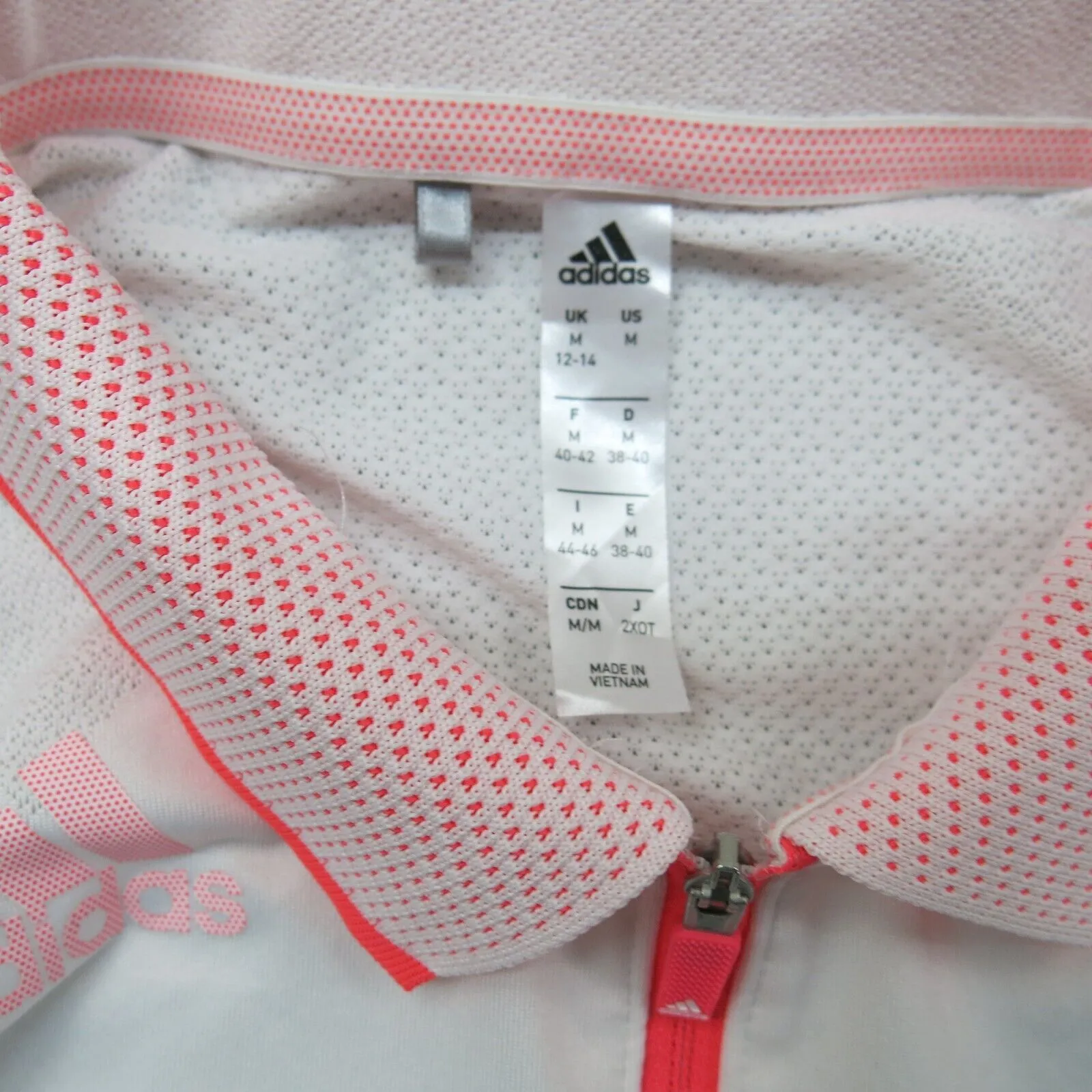 Adidas Men AJGA Polo T Shirt Invitational Junior Short Sleeves White Size Medium