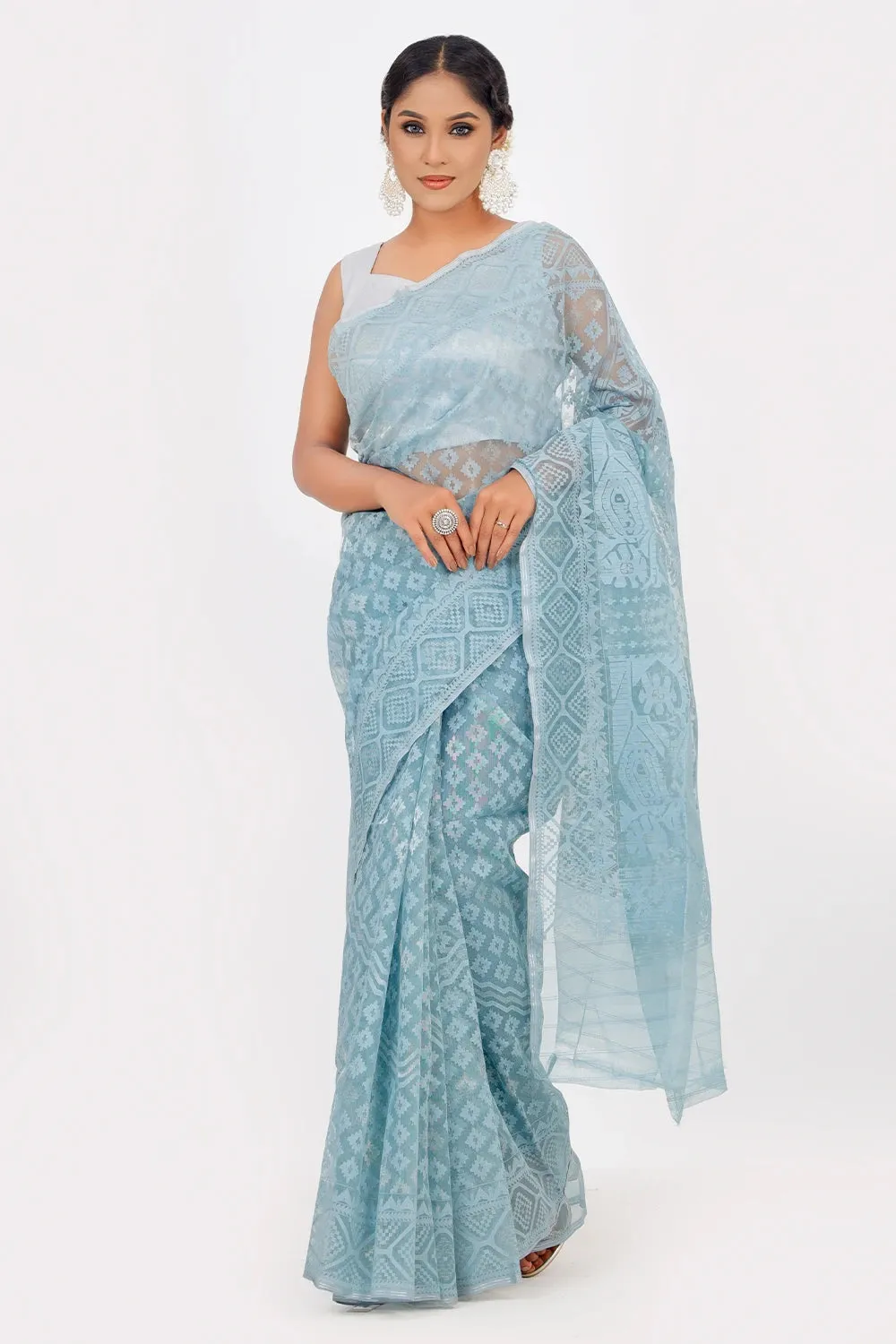 Belwari Jamdani Saree