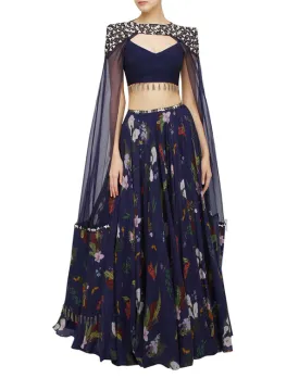 Cape And Skirt Set