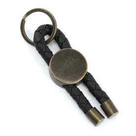 Cuerda Rope Keyring - Black Leather by Pampeano