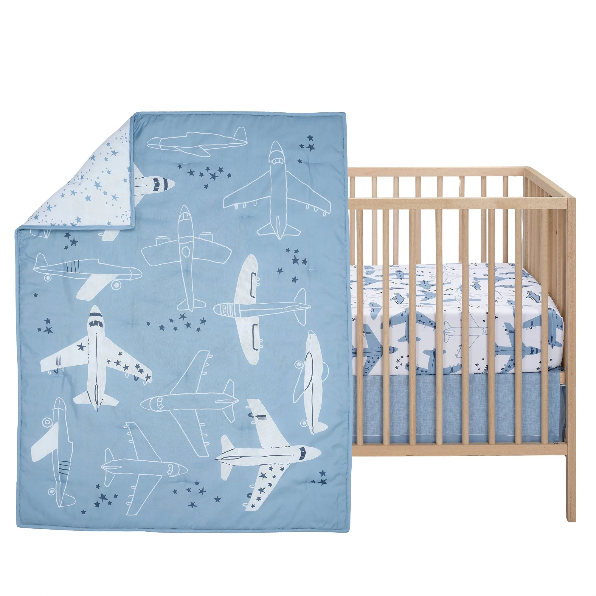 Little Aviator 3-Piece Crib Bedding Set
