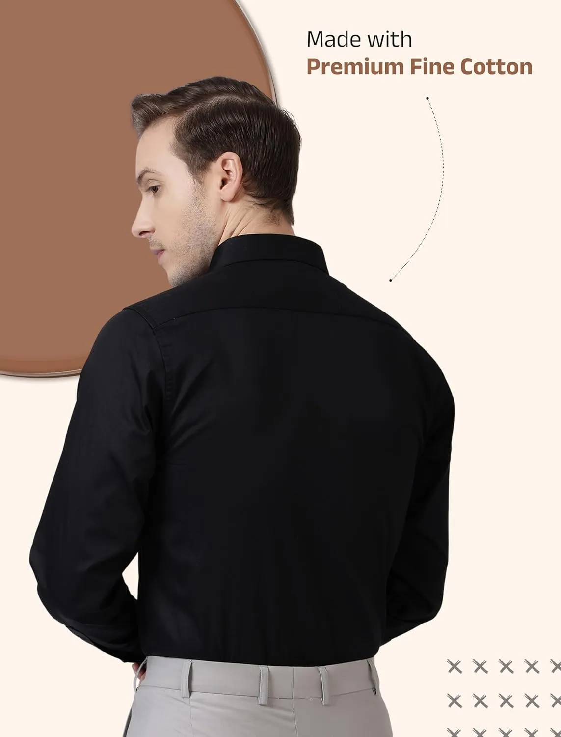Mens Dress Shirts Solid Long Sleeve Stretch Wrinkle-Free- Slim Fit, Business, Wedding, Casual, Formal Button Down Mens Shirts