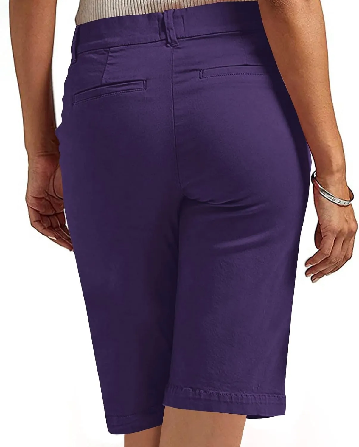 NaRHbrg Womens Bermuda Shorts Casual Summer Loose Athletic Short Lightweight Stretch Shorts Running Comfy Pants with Pockets