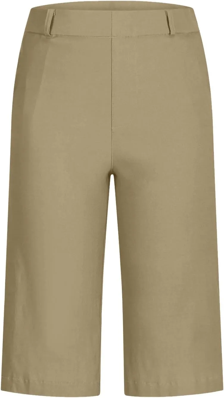 NaRHbrg Womens Bermuda Shorts Casual Summer Loose Athletic Short Lightweight Stretch Shorts Running Comfy Pants with Pockets
