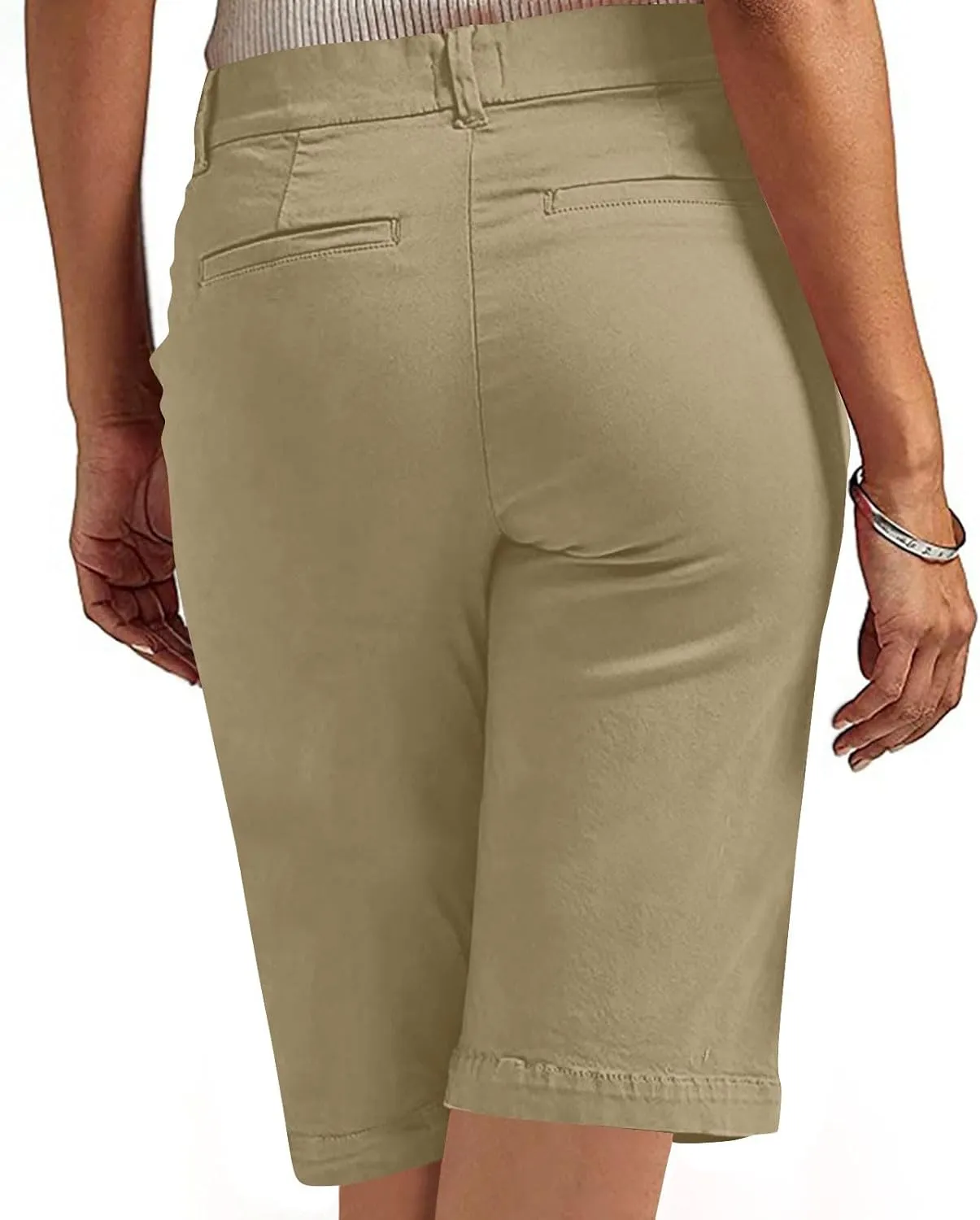 NaRHbrg Womens Bermuda Shorts Casual Summer Loose Athletic Short Lightweight Stretch Shorts Running Comfy Pants with Pockets