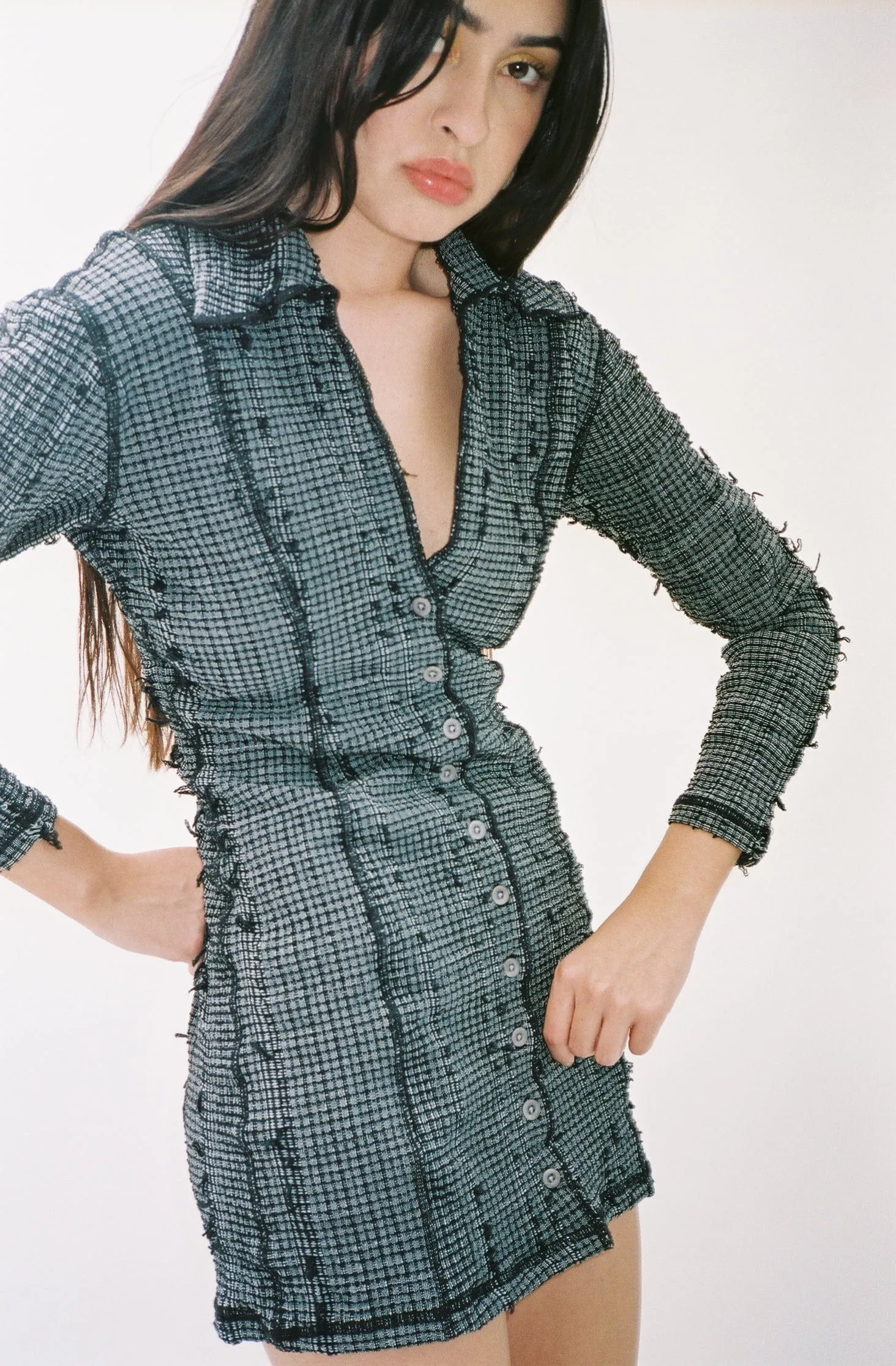 Overdyed Pin Dress