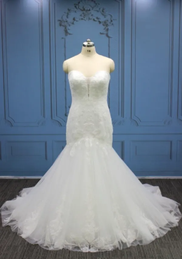 Plus Size Mermaid Wedding Dress