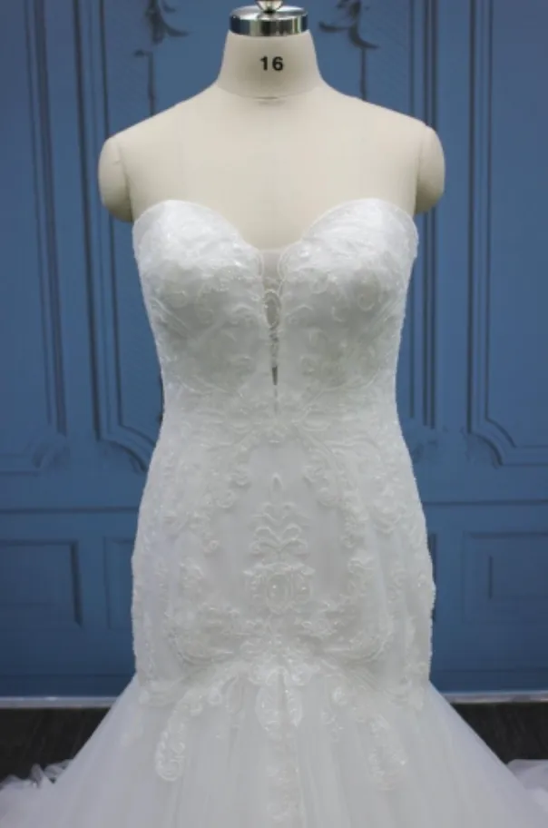 Plus Size Mermaid Wedding Dress