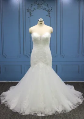 Plus Size Mermaid Wedding Dress