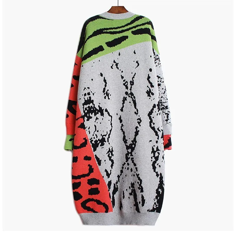Pre Order:  Leopard Contrast Sweater Dress - @shayshaymua