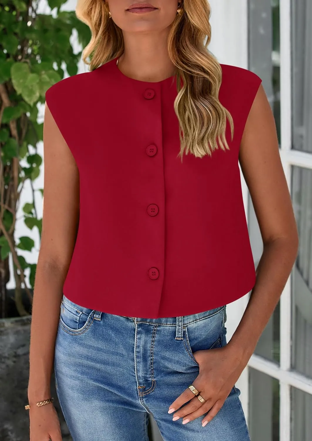 PRETTYGARDEN Women's Summer Suit Vest 2025 Dressy Casual Crop Tops Business Work Office Clothes Trendy Blazer Waistcoat