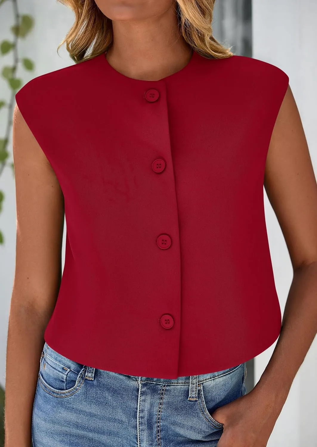 PRETTYGARDEN Women's Summer Suit Vest 2025 Dressy Casual Crop Tops Business Work Office Clothes Trendy Blazer Waistcoat