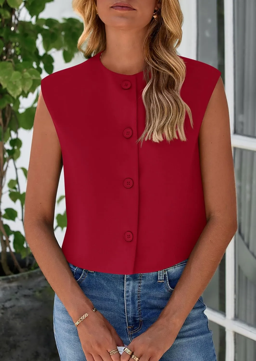 PRETTYGARDEN Women's Summer Suit Vest 2025 Dressy Casual Crop Tops Business Work Office Clothes Trendy Blazer Waistcoat