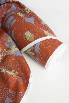 Sara - Printed Cotton Duck |  Tiger's eye