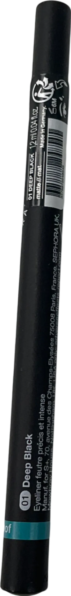 sephora Waterproof 12h Retractable Eyeliner Pencil Deep Black 1.2