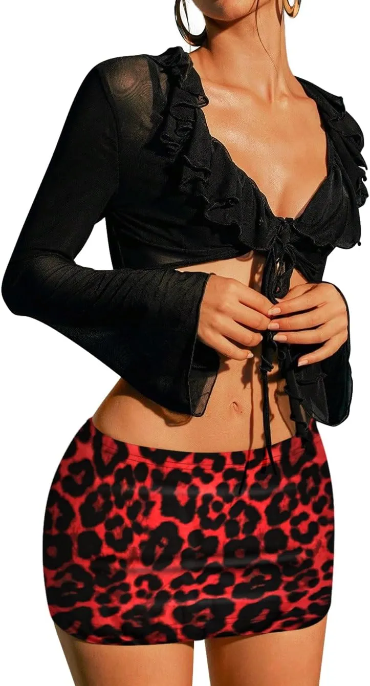 Sweet Hearts Black Mini Skirt for Women- Above Knee Elastic Waist Basic Mini Pencil Womens Skirts Bodycon Made in USA