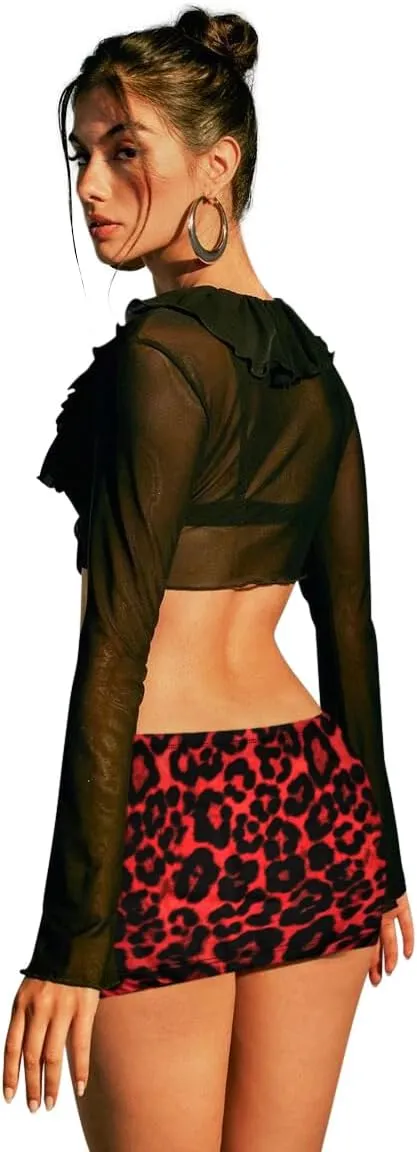 Sweet Hearts Black Mini Skirt for Women- Above Knee Elastic Waist Basic Mini Pencil Womens Skirts Bodycon Made in USA