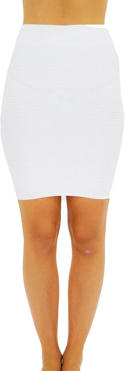 TD Collections Bandage Bodycon Mini Knit Basic Stretch Short Pencil Skirt Thin LINE Skirt