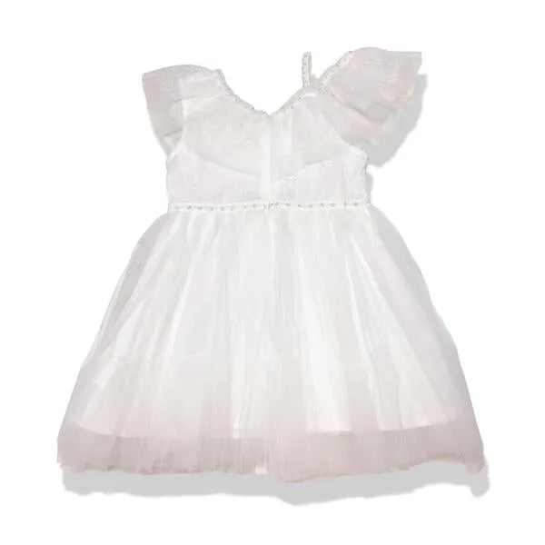 White Off Shoulder Lace Dress