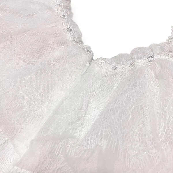 White Off Shoulder Lace Dress