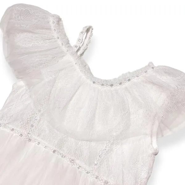 White Off Shoulder Lace Dress