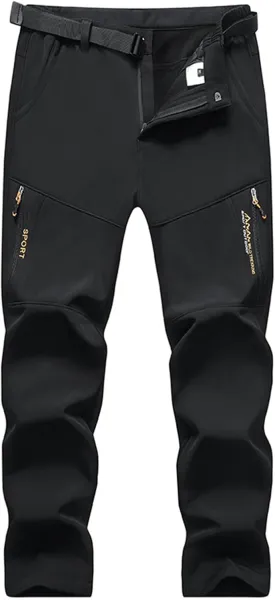 Winter Pant for Men Sherpa Lined Thermal Warm Pants Outdoor Sports Hiking Trousers Lounge Baggy Joggers